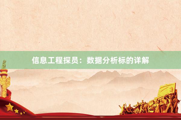 信息工程探员：数据分析标的详解