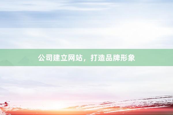 公司建立网站，打造品牌形象