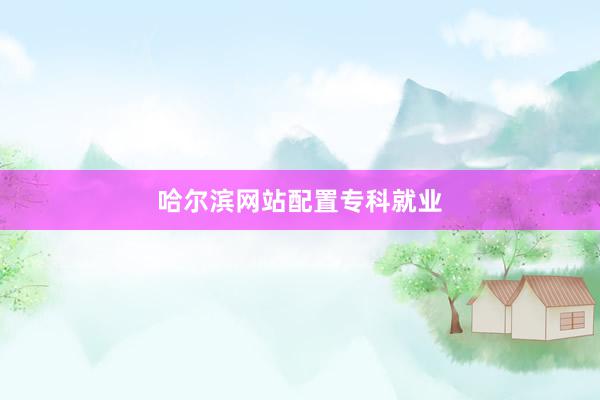 哈尔滨网站配置专科就业
